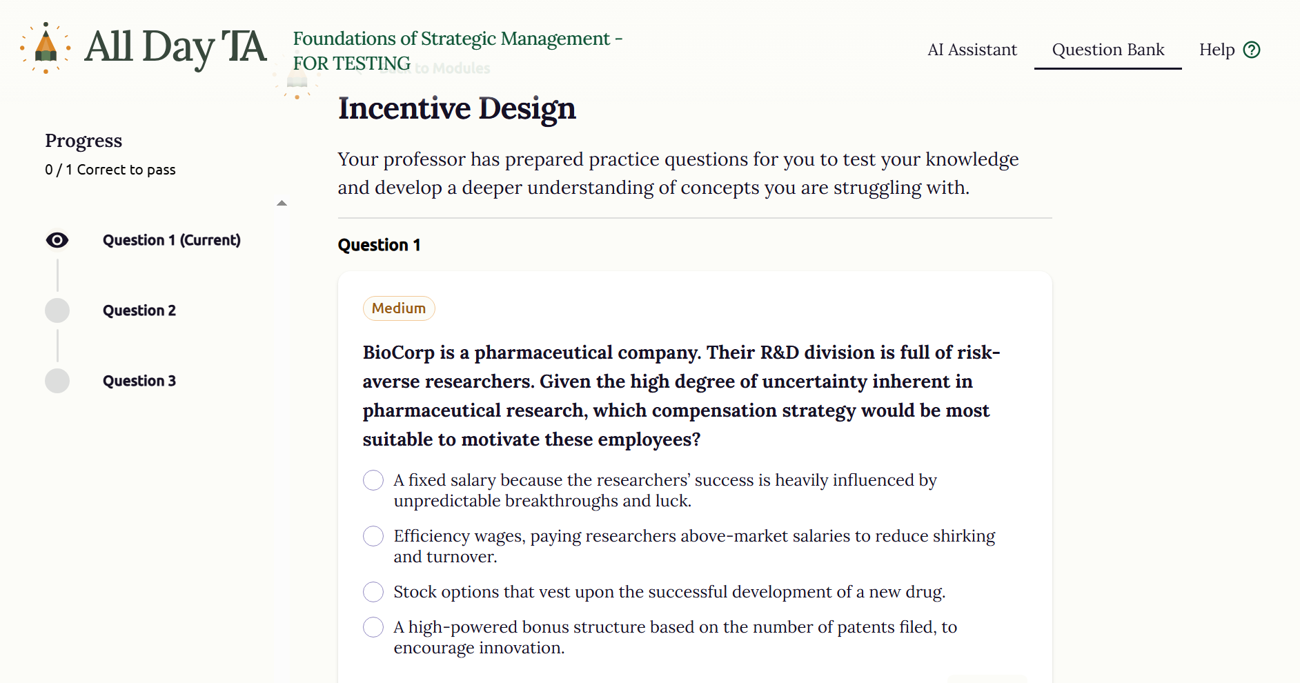 Adaptive Quiz